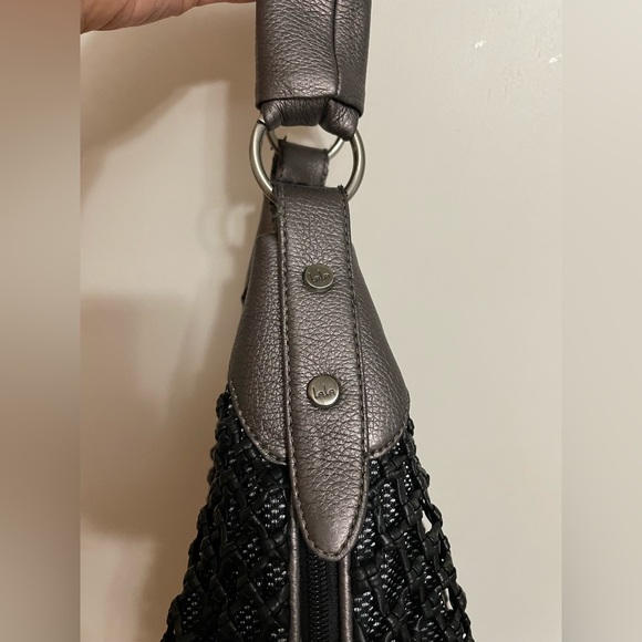 Hobo Bag with Metallic Finish - Picture 2 of 7